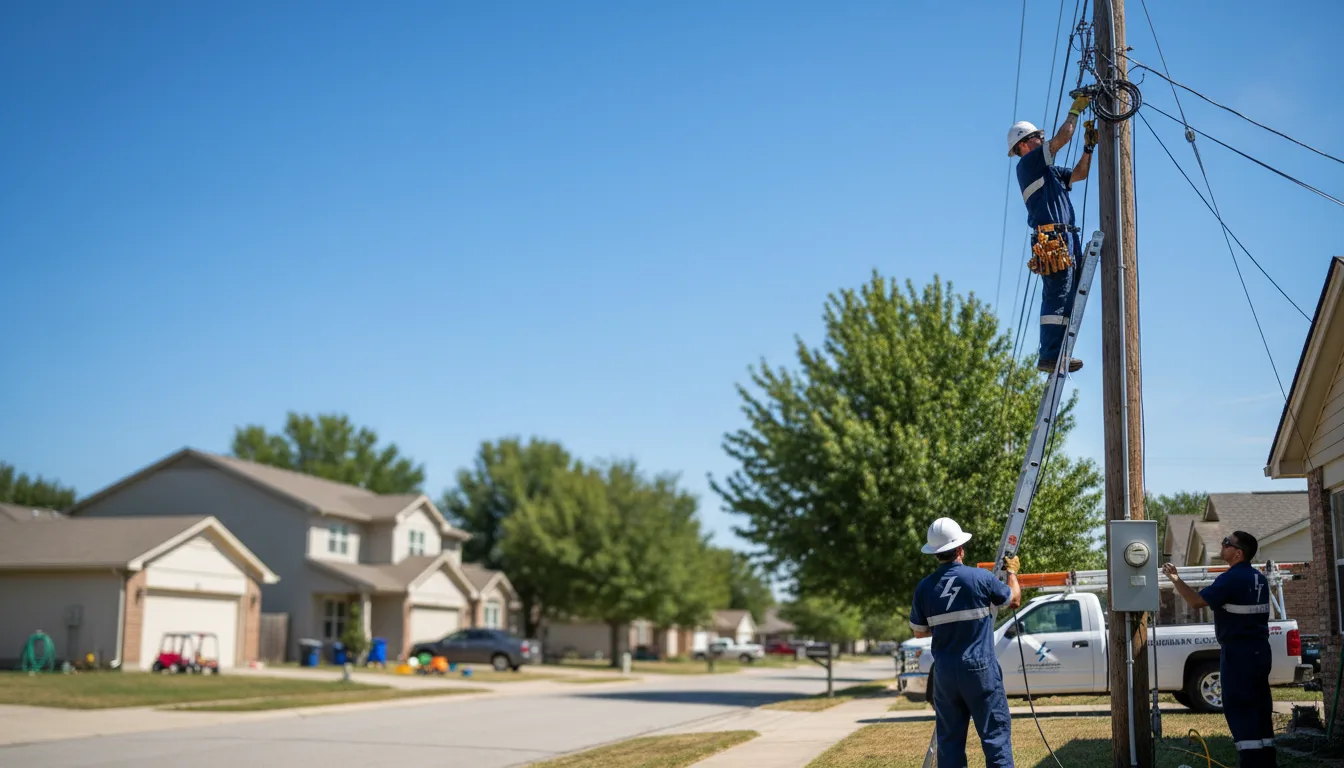 Residential electrician providing installation services in Easton, ME